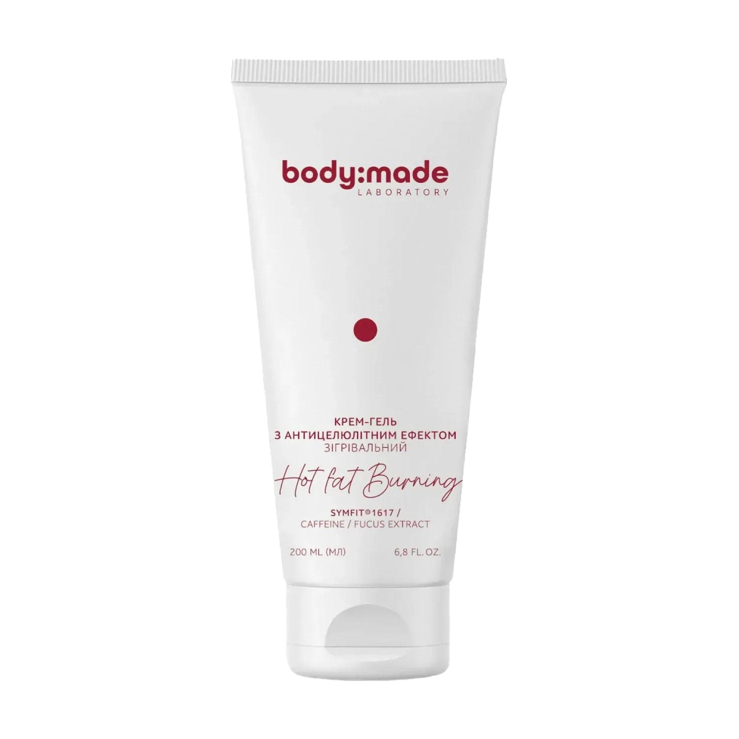 Зігрівальний крем-гель для тіла BodyMade Hot Fat Burring з антицелюлітним ефектом, 200 мл